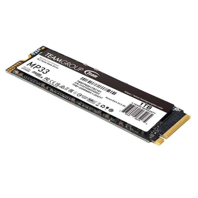 Dysk SSD Team Group MP33 1TB M.2 2280 PCIe NVMe (1800/1500 M… | PartsPC.pl
