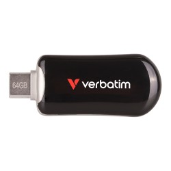 Pendrive Verbatim Plectra 64GB USB-C 3.0 Black | PartsPC.pl