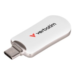 Pendrive Verbatim Plectra 64GB USB-C 3.0 White | PartsPC.pl