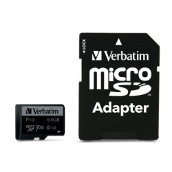 Karta pamięci Micro SDXC Verbatim 64GB Class 10 UHS-1 + adap… | PartsPC.pl