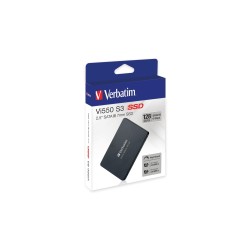 Dysk SSD wewnętrzny Verbatim Vi550 S3 128GB 2.5" SATA III czarny