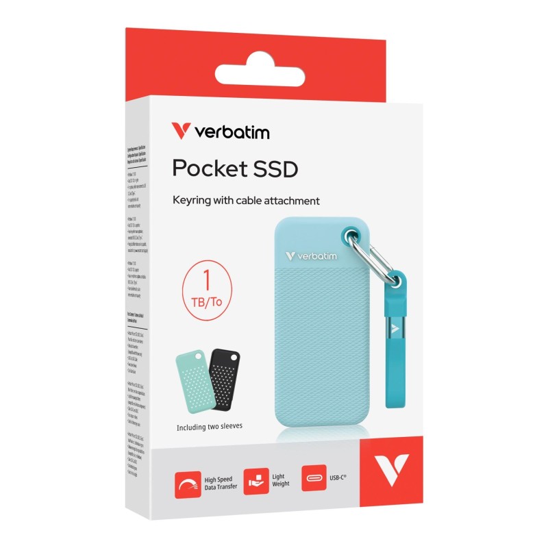 Verbatim Pocket Dysk SSD 1TB M.2 1000MB/s USB-C 32324 | PartsPC.pl