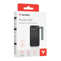 Dysk SSD zewnętrzny Verbatim Pocket SSD 2TB USB-C 3.2 Gen 2 … | PartsPC.pl