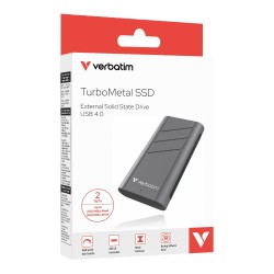 Dysk SSD zewnętrzny Verbatim TurboMetal 2TB USB4 Type-C szar… | PartsPC.pl