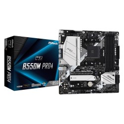Płyta ASRock B550M Pro4/AMD B550/DDR4/SATA3/M.2/USB3.1/PCIe4… | PartsPC.pl