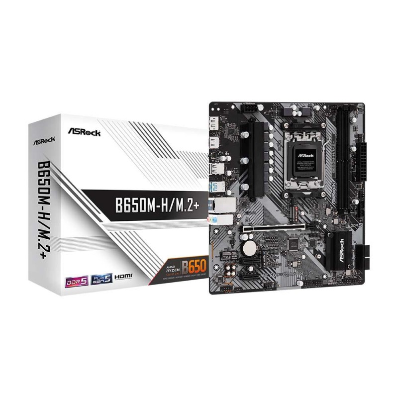 Płyta ASrock B650M-H/M.2+ /AMD B650/DDR5/SATA3/M.2/USB3.0/PC… | PartsPC.pl