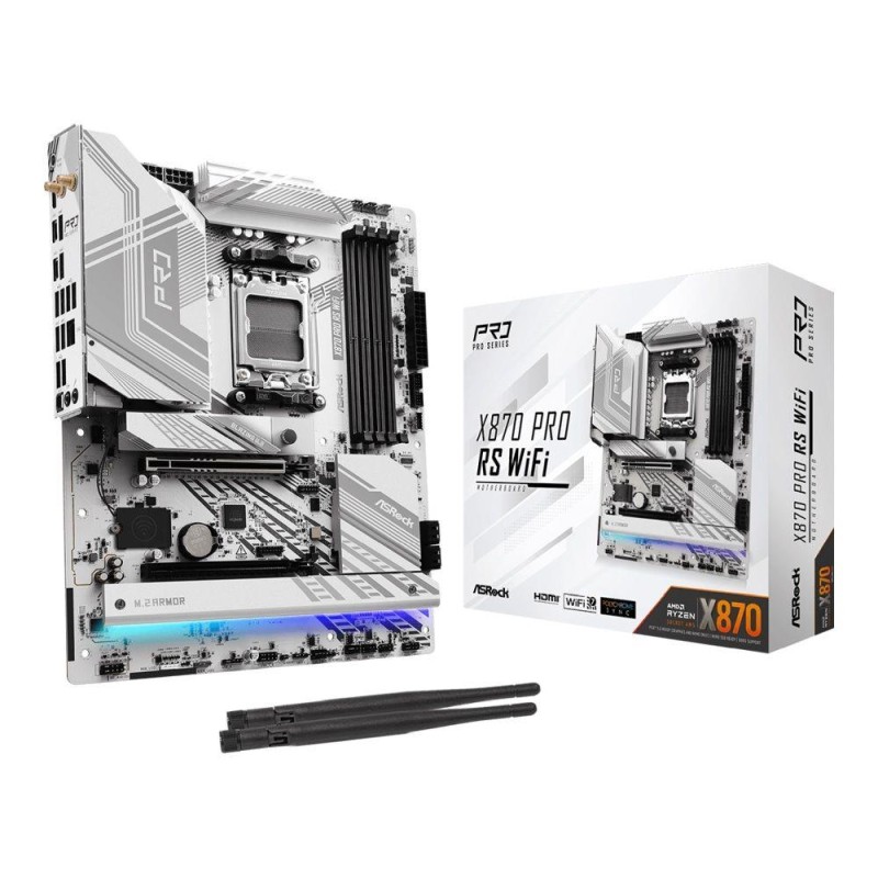 Płyta ASrock X870 PRO RS WIFI /AMD X870/DDR5/SATA3/M.2/USB4/PCIe5.0/AM5/ATX