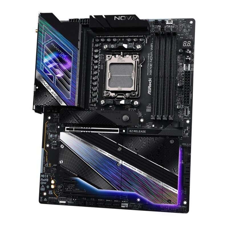 Płyta ASrock X870E NOVA WIFI /AMD X870/DDR5/SATA3/M.2/USB4/P… | PartsPC.pl