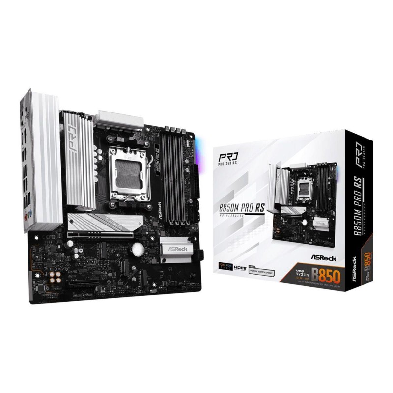 ASRock Płyta główna B850M PRO RS AM5 4DDR5 mATX | PartsPC.pl