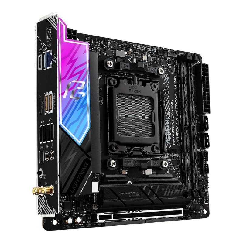 ASRock Płyta główna B850I LIGHTNING WIFI AM5 2DDR5 ITX | PartsPC.pl
