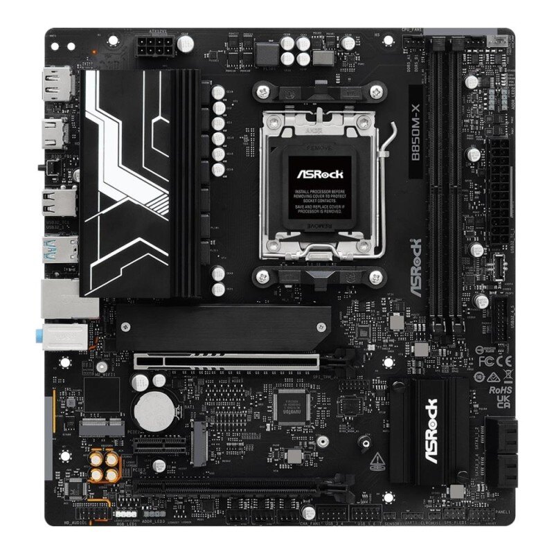 Płyta ASRock B850M-X R2.0 /AMD B850/DDR5/SATA3/M.2/USB3.0/PC… | PartsPC.pl