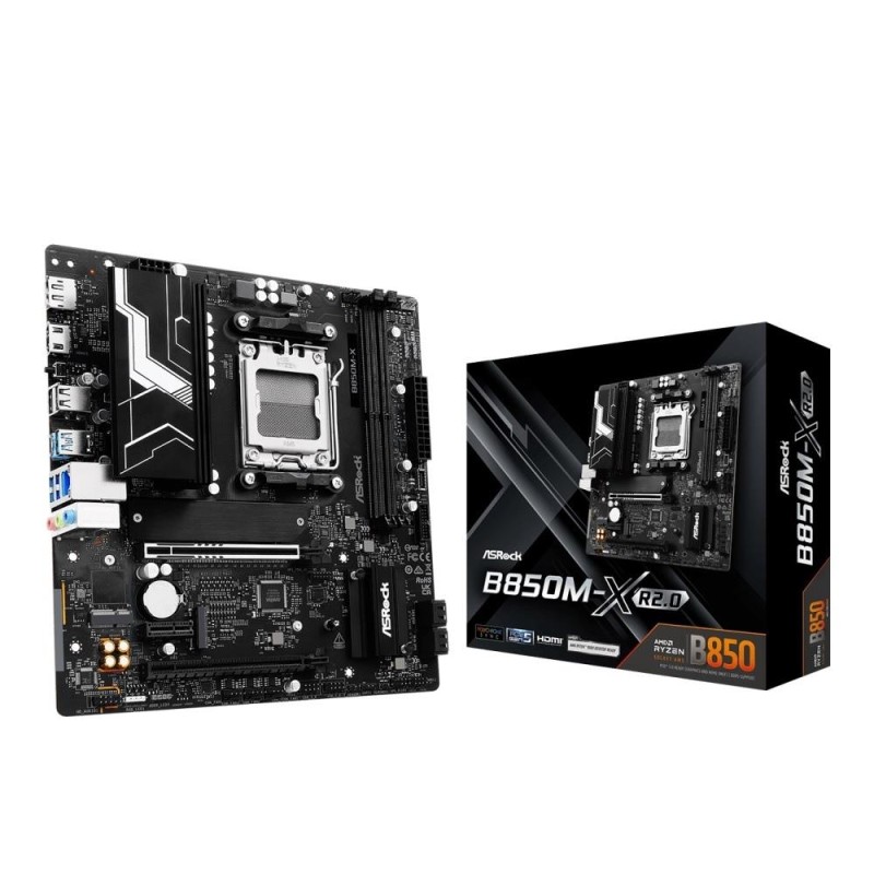 Płyta ASRock B850M-X R2.0 /AMD B850/DDR5/SATA3/M.2/USB3.0/PC… | PartsPC.pl