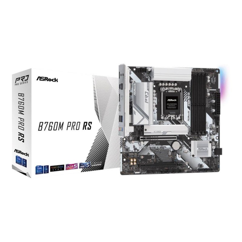 Płyta ASRock B760M PRO RS /B760/DDR5/SATA3/M.2/USB3.0/PCIe5.… | PartsPC.pl