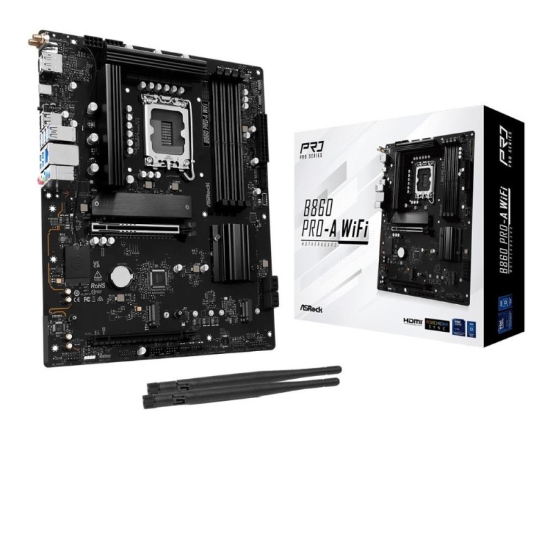 ASRock Płyta główna B860 PRO-A WIFI s1851 4DDR5 ATX | PartsPC.pl