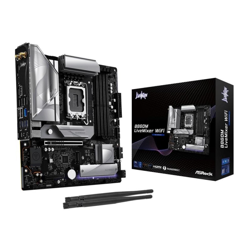ASRock Płyta główna B860M LIVEMIXER WIFI s1 851 4DDR5 mATX… | PartsPC.pl