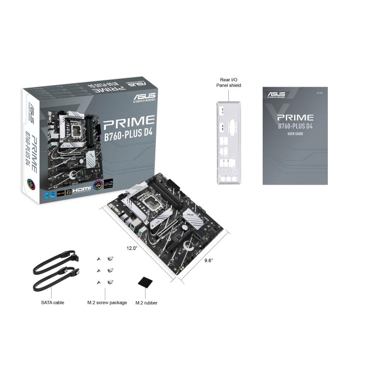 Płyta Asus PRIME B760-PLUS D4 /B760/DDR4/SATA3/M.2/USB3.2/s.… | PartsPC.pl