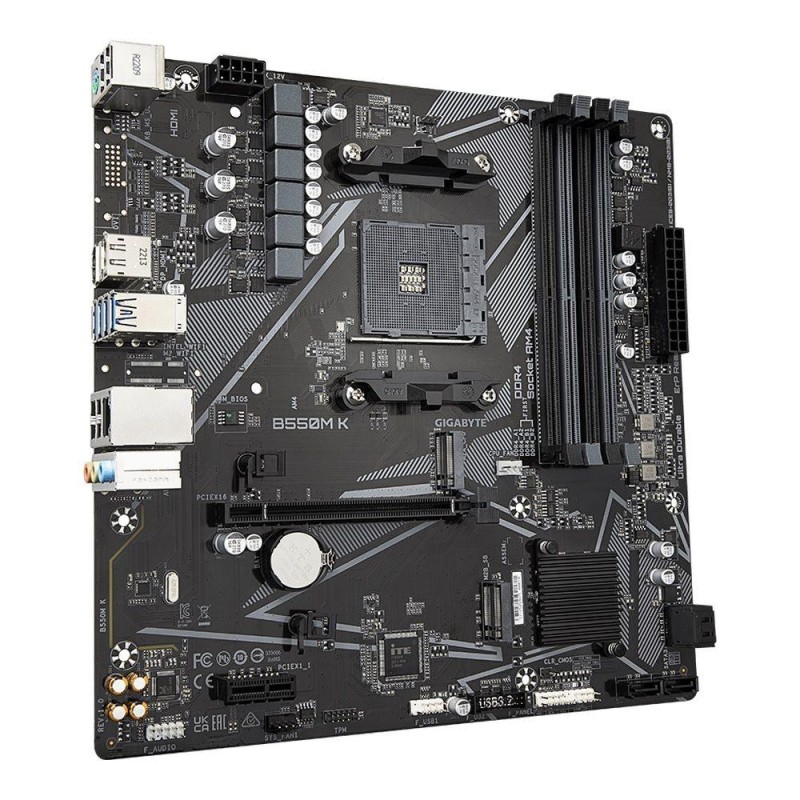 Płyta Gigabyte B550M K /AMD B550/DDR4/SATA3/M.2/USB3.0/PCIe4… | PartsPC.pl