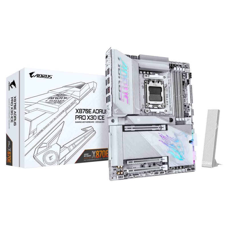 Gigabyte Płyta główna X870E AORUS PRO ICE AM5 4DDR5 HDMI/USB… | PartsPC.pl