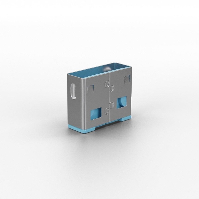 Blokada portów USB LINDY10 szt Port Locks (no Key) Blue
