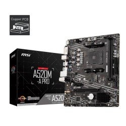 Płyta MSI A520M-A PRO /AMD A520/DDR4/SATA3/M.2/USB3.1/PCIe3.… | PartsPC.pl