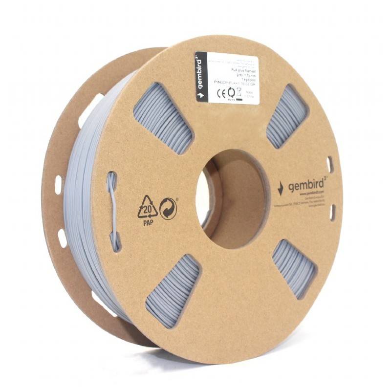 Filament drukarki 3D PLA/1.75 mm/1kg/szary | PartsPC.pl