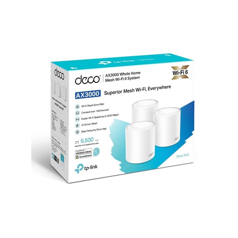 System WIFI Deco X50(3-pack) AX3000 | PartsPC.pl