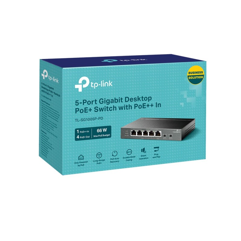 Przełącznik SG1005P-PD 5xGE (1xPoE++ 4xPoE+) | PartsPC.pl
