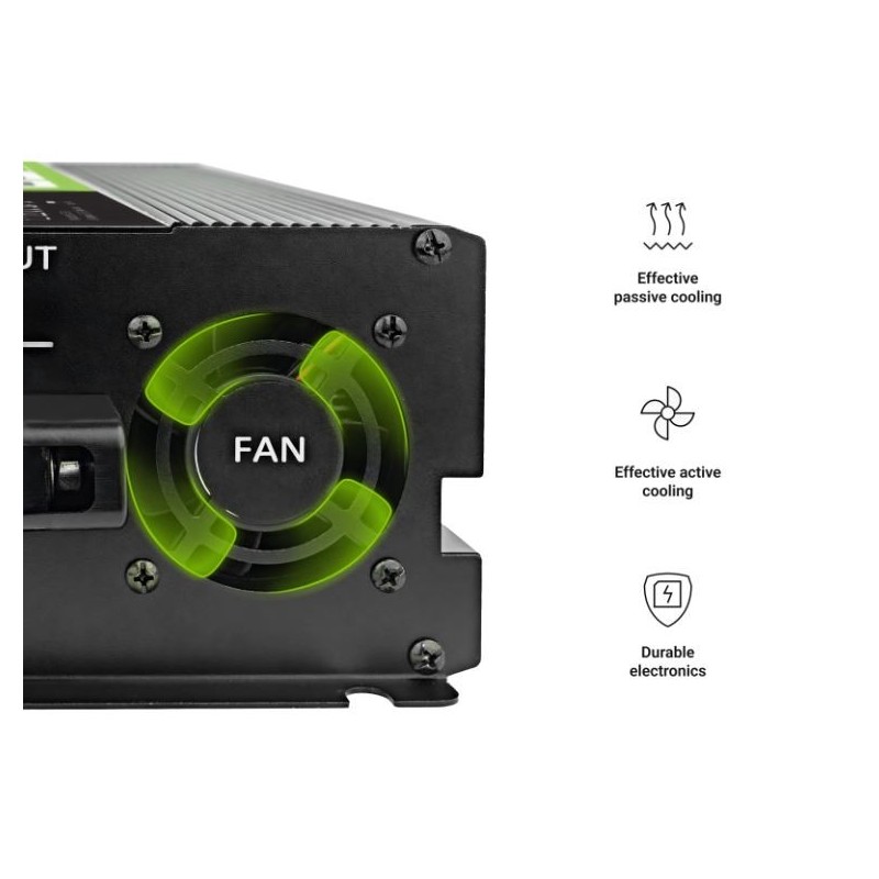 Przetwornica LCD 12V 2000W/4000W Czysty sinus z wywietlacze… | PartsPC.pl