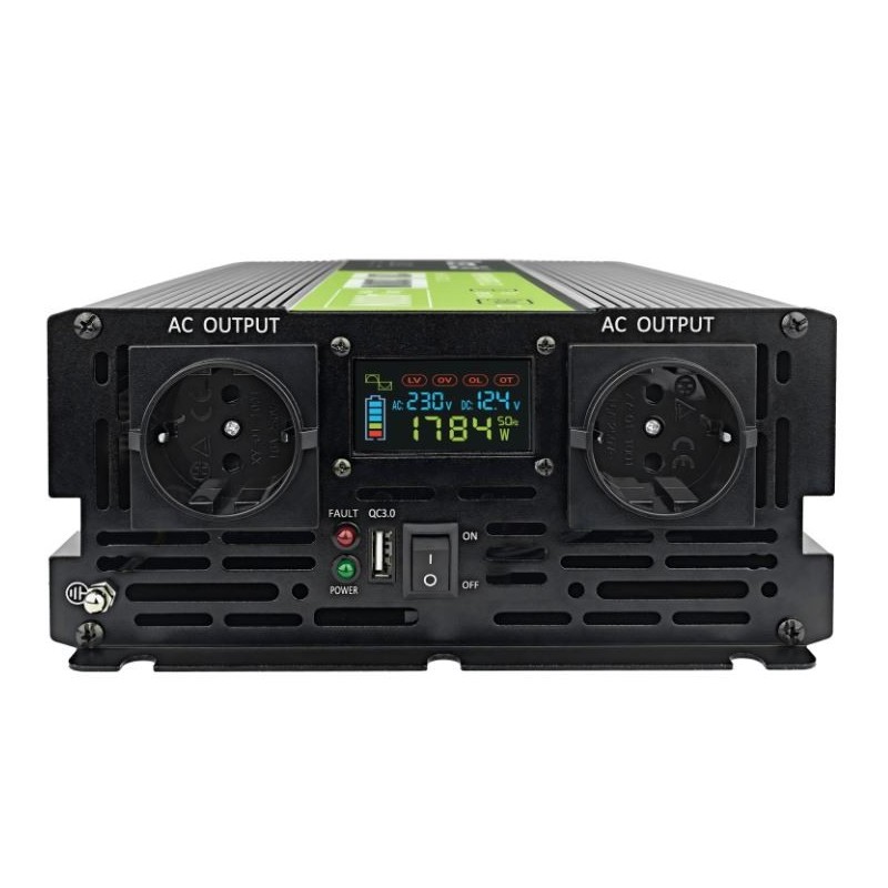 Przetwornica LCD 12V 2000W/4000W Czysty sinus z wywietlacze… | PartsPC.pl