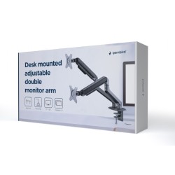Ramię biurkowe na 2 monitory 17-32 cali 9kg szare | PartsPC.pl