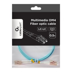 Kabel światłowodowy wielomodowy duplex OM4 50/125,LC/LC,30m | PartsPC.pl