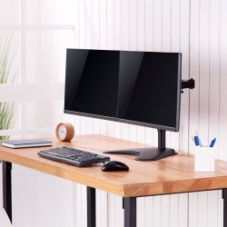 Uchwyt na 2 monitory, 17-32 cali, stalowy | PartsPC.pl