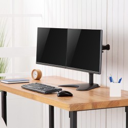 Uchwyt na 2 monitory, 17-32 cali, stalowy | PartsPC.pl
