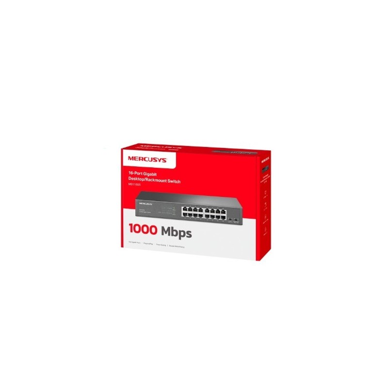 Przełącznik Mercusys 16-Port Gigabit Desktop/Rackmount Switc… | PartsPC.pl