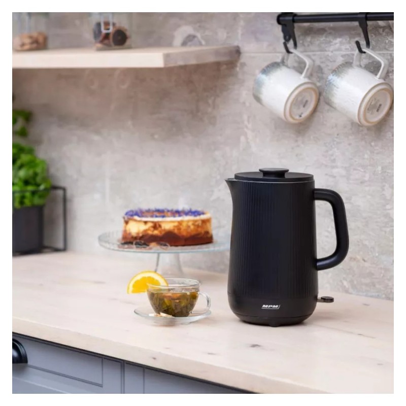 Czajnik podwójne ścianki 1,7L czarny MCZ-115/C | PartsPC.pl