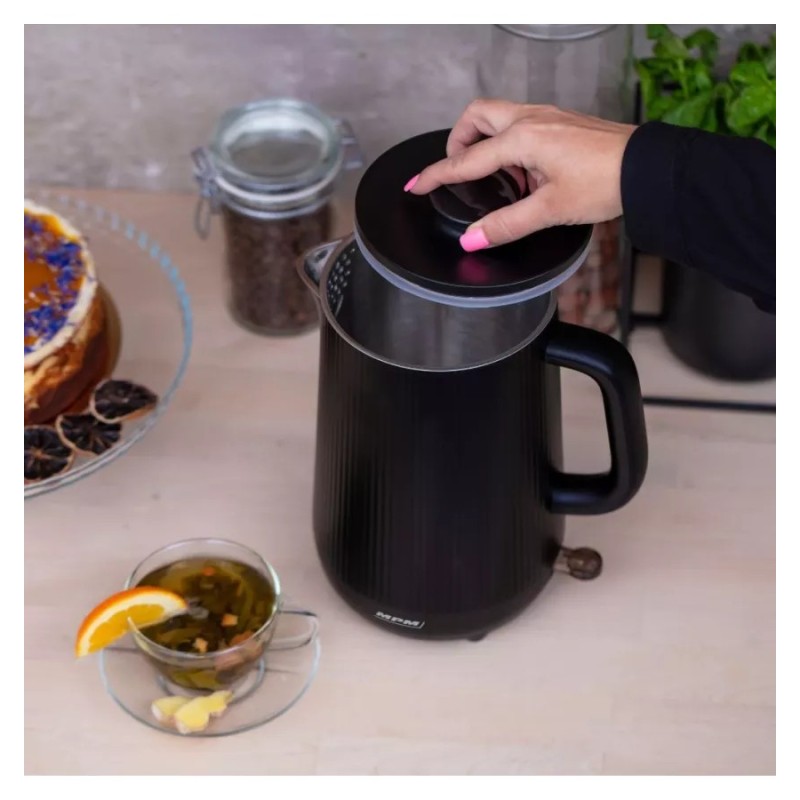 Czajnik podwójne ścianki 1,7L czarny MCZ-115/C | PartsPC.pl