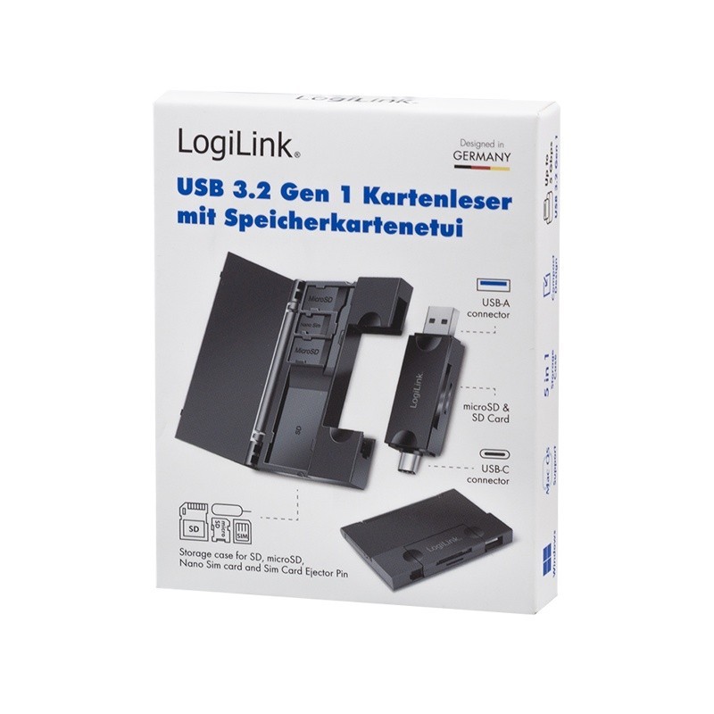 Czytnik kart USB3.2 Gen 1, SD/microSD | PartsPC.pl