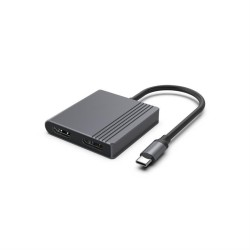 Adapter USB-C do HDMI + DP, 4K 60Hz, czarny | PartsPC.pl