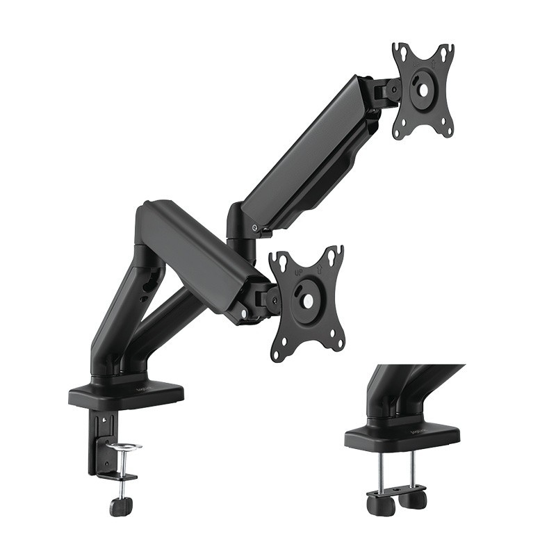 Uchwyt na 2 monitory, 17-32 cali, max 9kg na ramie | PartsPC.pl