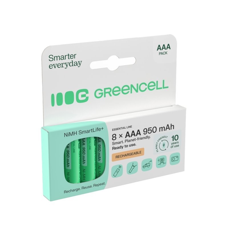 Akumulatorki paluszki 8xAAA HR03 950mAh | PartsPC.pl