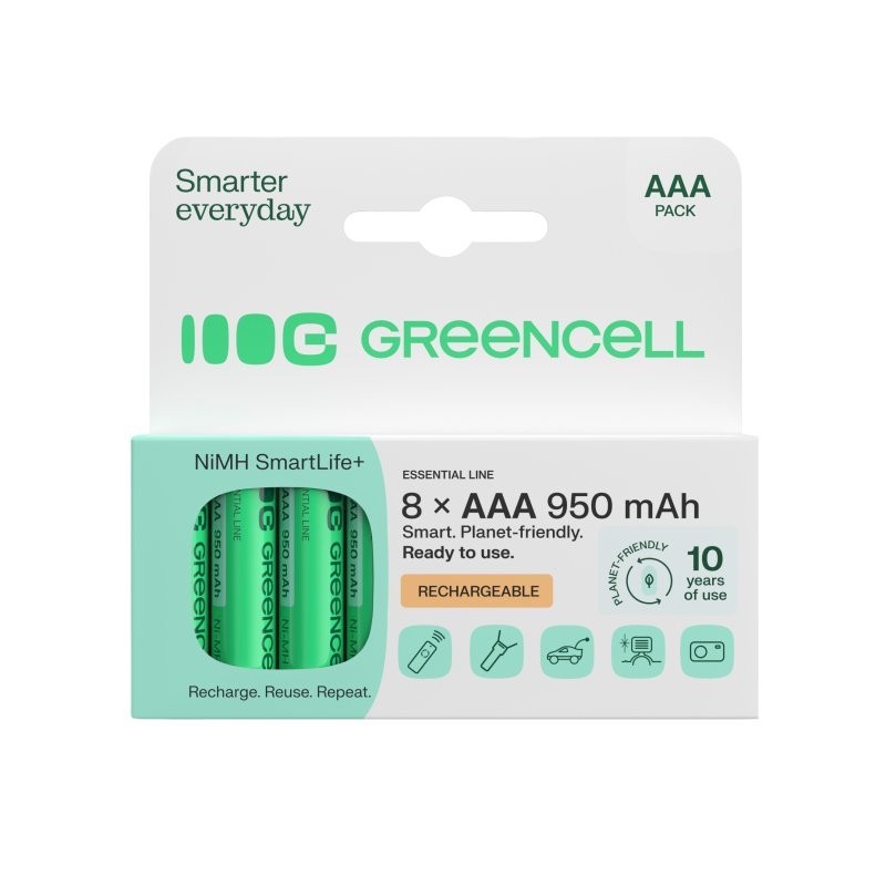 Akumulatorki paluszki 8xAAA HR03 950mAh | PartsPC.pl