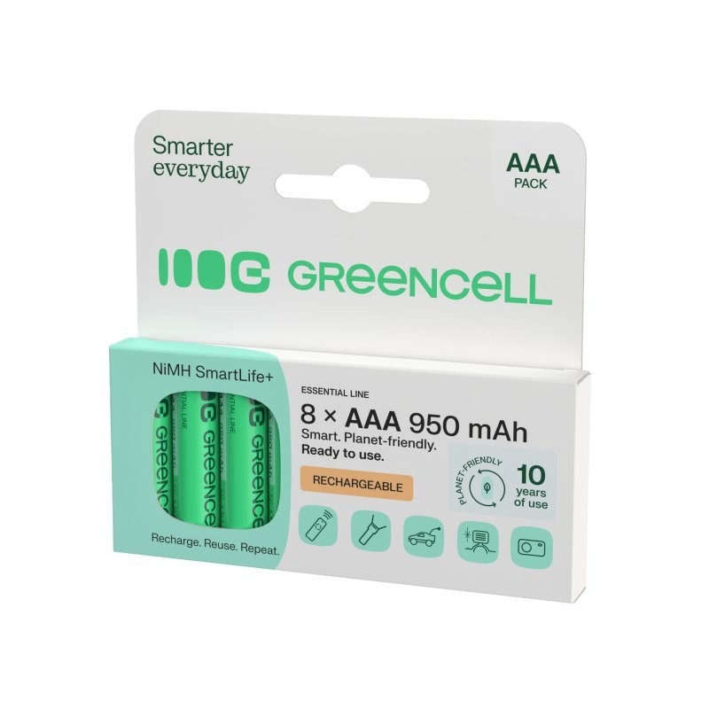 Akumulatorki paluszki 8xAAA HR03 950mAh | PartsPC.pl
