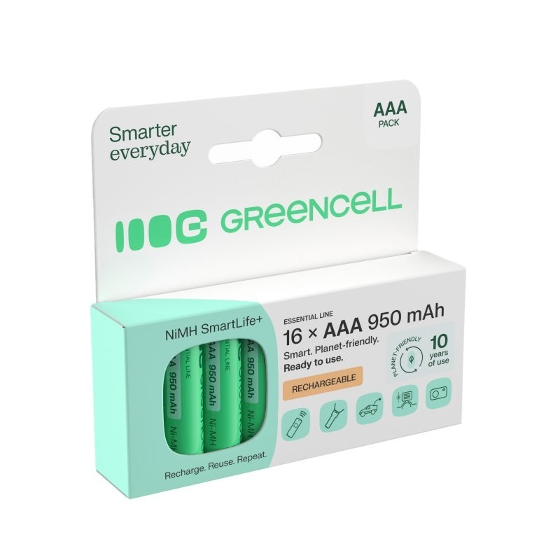 Akumulatorki paluszki 16xAAA HR03 950mAh | PartsPC.pl
