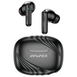 Słuchawki bluetooth 5.3 TA6 ANC czarne TWS | PartsPC.pl