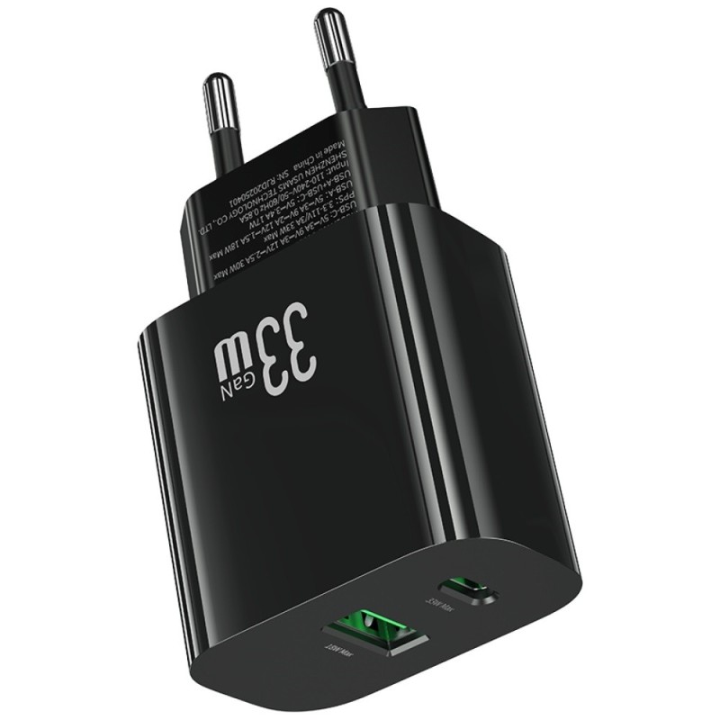 Ładowarka sieciowa T65 33W Fast Charging 1xUSB-C 1xUSB-A cza… | PartsPC.pl