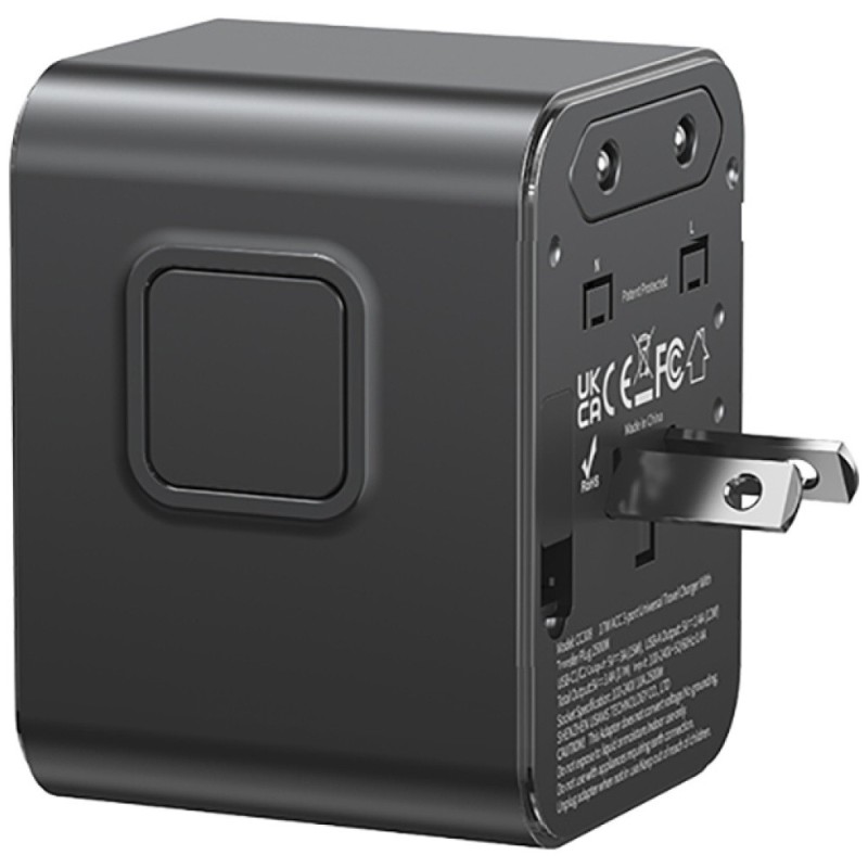 Ładowarka travel adapter 17W CC308 USB-C + USB-A 4w1 US/AU/E… | PartsPC.pl