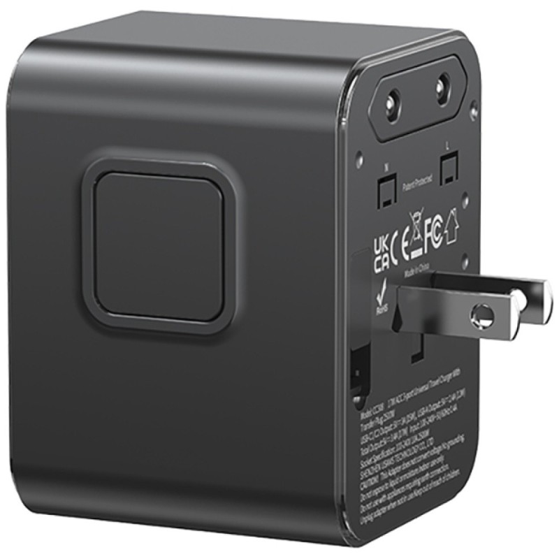 Ładowarka travel adapter 17W CC308 USB-C + USB-A 4w1 US/AU/E… | PartsPC.pl