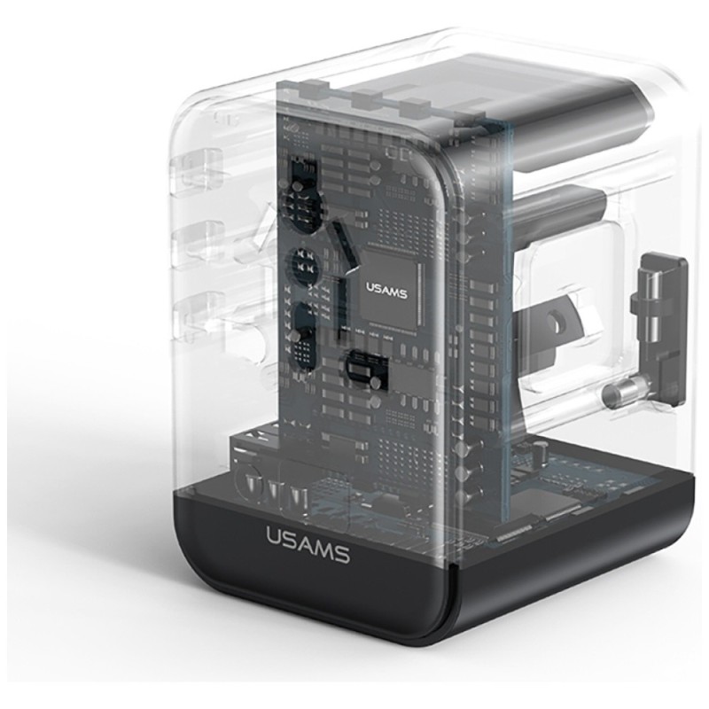 Ładowarka travel adapter 17W CC308 USB-C + USB-A 4w1 US/AU/E… | PartsPC.pl