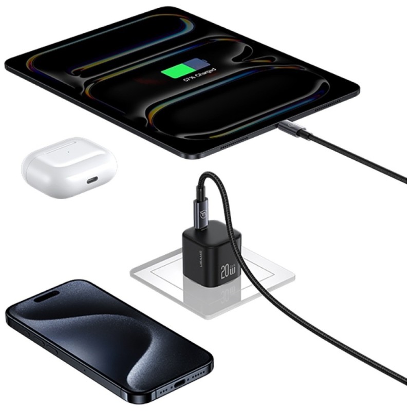 Ładowarka sieciowa JO Series CC260 20W USB-C + kabel USB-C/L… | PartsPC.pl