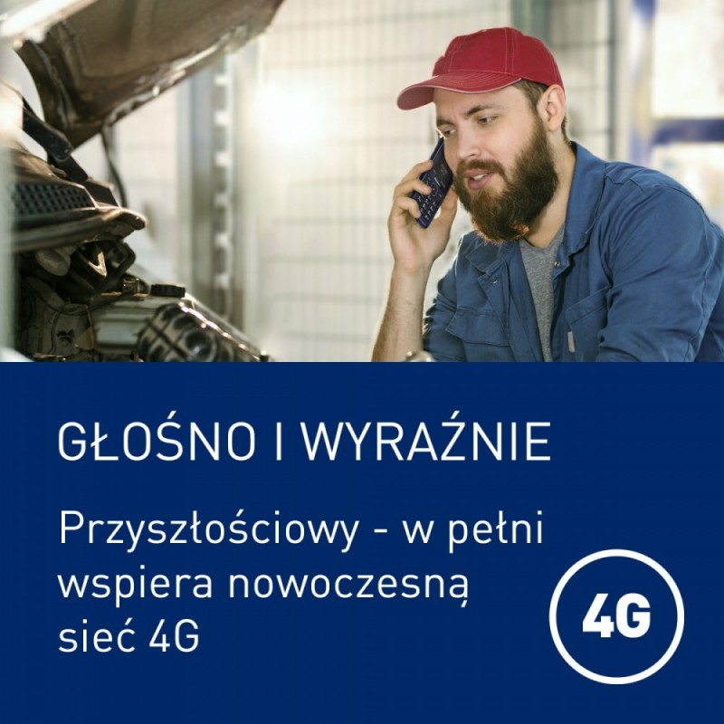 Telefon komórkowy KX-TF400EXC niebieski | PartsPC.pl